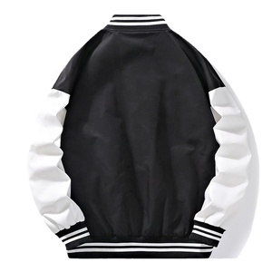 Ventes en gros de blousons de baseball sportifs unisexes en polyester/coton de qualité supérieure, personnalisés, avec service OEM ODM, broderie - Product Image 4