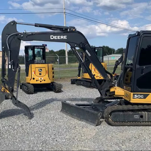 Used Johnn Deeere 50G Mini Excavators 38 Ton Perkins Engine HYDAC Hydraulics 8m <b>Bucket</b> For Sale - Product Image 1