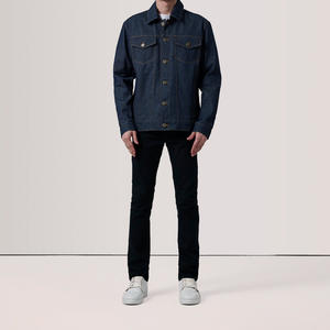 Chaqueta vaquera elegante para hombre, ropa de abrigo de moda cómoda duradera diseñada con tela transpirable, perfecta para ropa de calle informal - Product Image 4