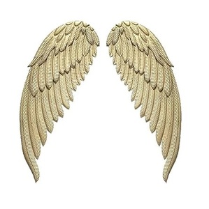 Design moderne fabriqué à la main en aluminium doré plumes ailes d'ange bel art mural décoratif pour la décoration intérieure - Product Image 6