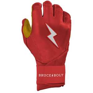 Gants de frappe de baseball en cuir premium avec poignée Boost et longue sangle de poignet pour adulte OEM/ODM Bruce Bolt - Product Image 2