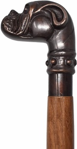 Calvino-bastón de madera plegable para caminar, accesorio para caminar, para disfraz antiguo, palisandro, 2 unidades - Product Image 5