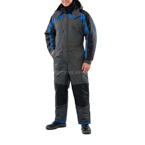 Combinaison de travail isolante pour entrepôt frigorifique, rembourrée en coton, polyester, bandes réfléchissantes de sécurité - Product Image 4