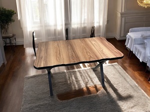 Mesa de comedor Premium + 4 plazas de madera maciza elegante estilo moderno ideal para comidas familiares acogedoras o invitados de alojamiento - Product Image 2