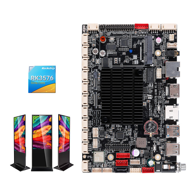 Android 14 RK3576 Board 4GB RAM 64GB ROM 4G Lte/WiFi/BT/Ethernet RK3576 Embedded Motherboard for Advertising Machine LCD Screen