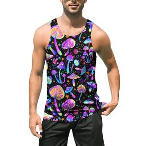 Camiseta sin mangas de algodón con diseño personalizado para hombre, camisetas de gimnasio de verano Premium, camiseta sin mangas transpirable con estampado de sublimación 3D - Product Image 6