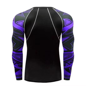 Camisetas de Compresión Rashguards para Hombre, Cuello Redondo, Manga Larga, MMA, Jiu Jitsu, Personalizadas, de la Mejor Calidad, Nuevas, al por Mayor, OEM - Product Image 5