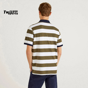 Camiseta Deportiva a Rayas para Hombre TWILL SPORTS 2026, Manga Corta, Informal, Verano, Cómoda, Tela de 300g, Nuevo Diseño Atractivo - Product Image 5