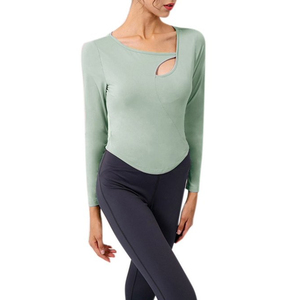 Col rond été manches courtes impression femmes chemises de danse/OEM séchage rapide femmes course chemises de danse pour l'entraînement - Product Image 2