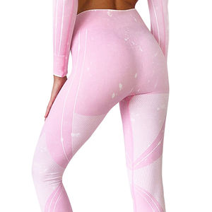 Meilleures ventes Leggings de sport respirants sans couture pour femmes Yoga Fitness Running Active Wear Vente en ligne - Product Image 5