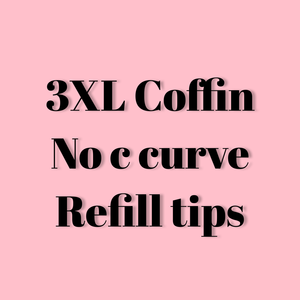 Unghie Finte 3XL a Forma di Bara, Lunghe e Affusolate, Modello Quadrato, Mezza Copertura con Colla per Unghie, Punte in Gel Morbido Ricaricabili - Product Image 1