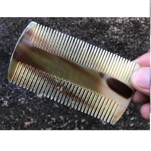 Peine de Cuerno Natural Portátil, Extra Ancho, Antiestático, de Cuerno de Búfalo, para Uso Doméstico, Peine de Masaje - Product Image 3