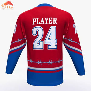 Camiseta de hockey sobre hielo de entrenamiento deportivo transpirable popular de buena calidad personalizada al por mayor de gran tamaño - Product Image 4