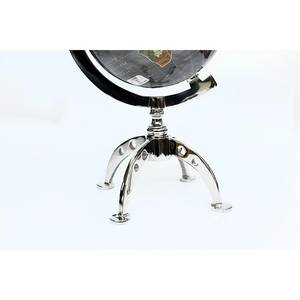 Globo negro moderno con base de metal Diseño de mapa político único Globo giratorio impresionante con colores realistas para estudio - Product Image 2