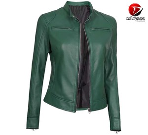 แจ็กเก็ตมอเตอร์ไซด์สำหรับผู้หญิงแจ็กเก็ตมอเตอร์ไซด์แบบลำลองเรียบมีสไตล์สำหรับ2025ตามสั่ง - Product Image 2