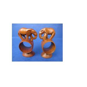 Wooden Designer <b>Elephant</b> Design <b>Table</b> Decor Luxury Designer Tableware High Quality Round Bulk Napkin Ring - Product Image 1
