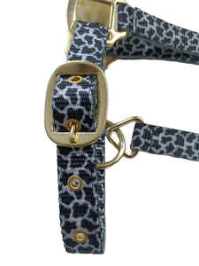 2022-2023 vente en gros de licou de cheval en Nylon, sangle imprimée haute densité, rembourrage en fourrure douce, fer, métal, laiton, matériel de tressage - Product Image 5