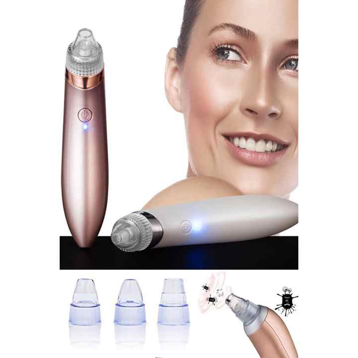 Vacuum Acne Blackhead Blemish Remover Skin Cleansing Device with 4 Heads