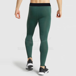 Leggings de compression pour homme en tissu doux, taille élastique, respirants, durables, idéaux pour le fitness quotidien et le sport - Product Image 2