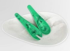 Ensemble cuillère et fourchette à salade écologiques faits à la main, logo personnalisé, personnalisable pour la vaisselle, la table, la résine, la cuisine à domicile - Product Image 3