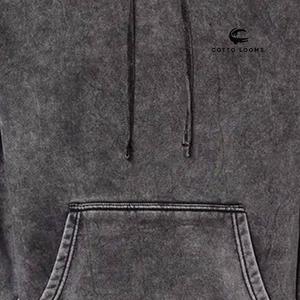 Sweats à capuche surdimensionnés pour hommes lavage à l'acide 100% coton lourd 500 gsm sweats à capuche zippés conception personnalisée en gros - Product Image 3