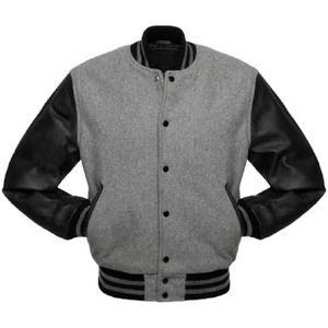 Chaqueta Universitaria Acolchada de Lona con Diseño Personalizado de Fábrica, con Logotipo Frontal, Mangas Largas, Ropa Deportiva Unisex para Hombre - Product Image 5