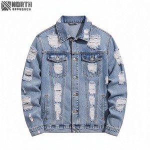 2025 nouvelle mode Denim veste hommes souper vente en gros prix Denim vestes pour hommes prix abordable Denim veste - Product Image 1