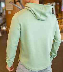 Sweat à capuche pour homme en polaire d'hiver respirant, écologique, imprimé personnalisé, en coton polyester, décontracté, de luxe, nouvelle arrivée - Product Image 2