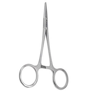 Pinzas Hemostáticas de Precisión Kelly, Rectas, de Acero Inoxidable, con Bloqueo, Acabado Plateado, Juego de Instrumentos Médicos y Dentales - Product Image 2