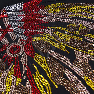 T-shirts pour hommes en gros avec couleur personnalisée et accent de strass 100% coton - Product Image 6