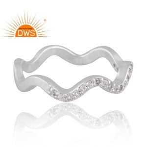 Anillo de piedras preciosas de topacio blanco Natural de plata de ley más vendido, proveedor de joyería de diseño personalizado - Product Image 4