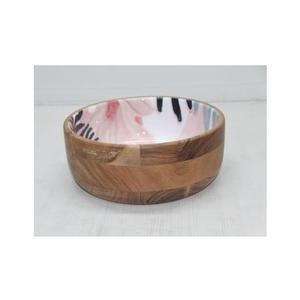 <b>Mango</b> <b>Wooden</b> <b>Bowl</b> for Dinnerware Handmade in Bulk Home Tabletop Decorative <b>Wooden</b> <b>Bowls</b> Digital Printing Salad Serving - Product Image 2