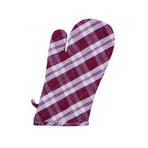 Gant de four à carreaux bleus 100% coton marque de qualité supérieure décor de cuisine cuisson cuisson utilisation durable réutilisable en gros en inde - Product Image 3