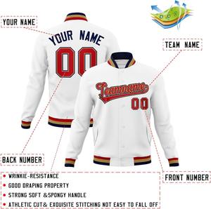Veste universitaire personnalisée avec logo chenille brodé sur toute la surface Nom de l'équipe Numéro Baseball College Bomber Letterman Jacket OEM - Product Image 2