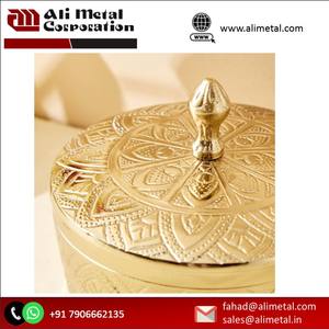 Bougeoir rond en laiton écologique fait à la main avec couvercle impression personnalisable et entièrement personnalisé - Product Image 5