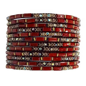 Multi Color Ladies <b>Glass</b> <b>Bangles</b> for Wedding Wear Traditional Afghani Cultural Elegant Design <b>Glass</b> Churiya for Women - Product Image 3