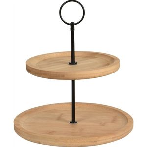 Présentoir à gâteaux en bois fini de qualité supérieure, idéal pour la décoration élégante de la cuisine de la maison et les moments de dessert mémorables - Product Image 1