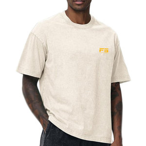 New Arrival Acid Wash <b>T</b>-<b>Shirt</b> for Men 100% Cotton Blank Design High Quality Durable Eco-Friendly Quick Dry Breathable - Product Image 1