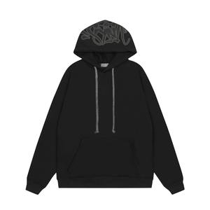 Sudadera con capucha unisex al por mayor personalizada, jersey de manga larga con estampado de letras, ropa deportiva holgada, Sudadera con capucha informal para hombres y mujeres - Product Image 3