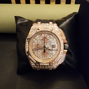 นาฬิกาเพชรโมอิสแบบแอนะล็อกทำจากยางสแตนเลสสุดหรูที่สวยงามคอลเลกชันนาฬิกาพรีเมี่ยมสำหรับการเคลื่อนไหวเคสควอตซ์ที่สมบูรณ์แบบ - Product Image 5