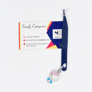 Meilleure vente en gros professionnel 90 degrés Hello Kitty charme antistatique pince à cils cils en acier inoxydable de haute qualité - Product Image 2