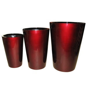 Moules à pots de fleurs de jardin en fibre de verre, style ciment moderne, décoration de jardin, faible MOQ, pots légers et durables, Vietnam - Product Image 1