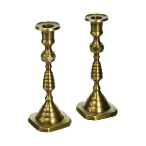 Portavelas de aluminio hecho a mano personalizado con acabado plateado, último diseño, portavelas decorativo para el hogar a precio mayorista - Product Image 4