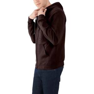 Sudaderas con capucha de algodón de alta calidad con cremallera completa para hombre, sudaderas básicas con logotipo personalizado, ropa de calle, sudaderas con capucha de invierno transpirables de gran tamaño para hombre - Product Image 3
