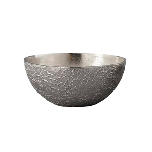 Tazón para Servir de Metal de Aluminio, Diseño Clásico Pulido a Espejo, Hecho a Mano con Mango Fundido en Oro, para Frutas, Verduras y Ensaladas, para Cocina y Hogar - Product Image 2