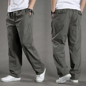 Pantalones Cargo de lana para hombre, pantalones informales de moda de invierno, pantalones holgados con bolsillos grandes, pantalones cálidos gruesos de felpa para hombre - Product Image 4