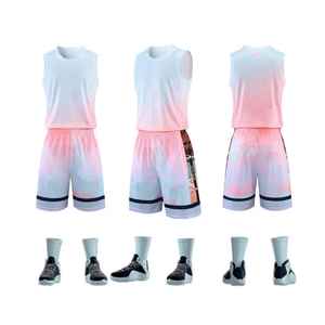 Vente en gros directe du nouveau nom OEM, maillots de basket-ball personnalisés pour hommes, vêtements de l'équipe de basket-ball universitaire, maillot de basket-ball d'entraînement - Product Image 3