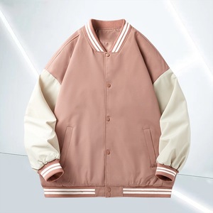 Chaquetas universitarias de alta calidad OEM para mujer con logotipo personalizado parches bordados forro de viscosa decorado con camuflaje al mejor precio - Product Image 5