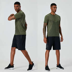 ขายส่งกีฬาการออกแบบใหม่วิ่งกางเกงขาสั้นสําหรับผู้ชาย 2024 โลโก้ที่กําหนดเอง Jogger เพาะกายกีฬายิมกางเกงขาสั้น - Product Image 4