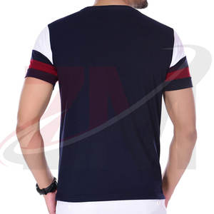 T-shirt en tissu confortable fabriqué au Pakistan, design unique, t-shirts pour hommes en couleur unie avec des prix compétitifs - Product Image 4